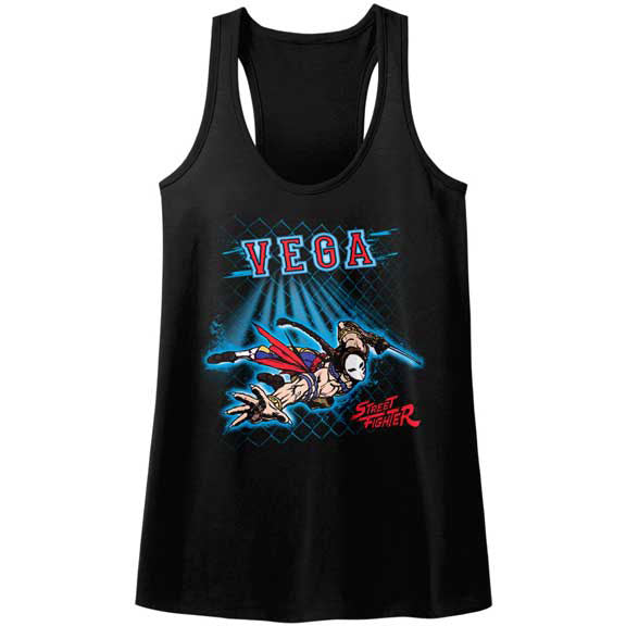 Street Fighter Vega Fence Womens Tank Front