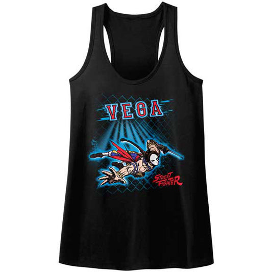 Street Fighter Vega Fence Womens Tank Front