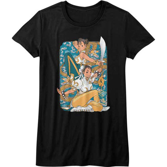 Street Fighter Dual Chun Li Junior Top Front