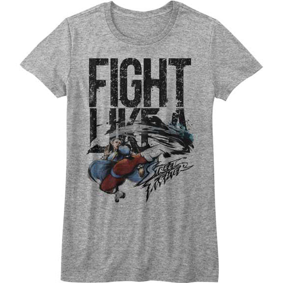 Street Fighter Fight Like A Junior Top Front