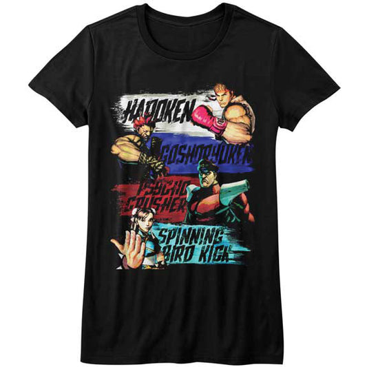 Street Fighter Show Me Your Moves Junior Top Front