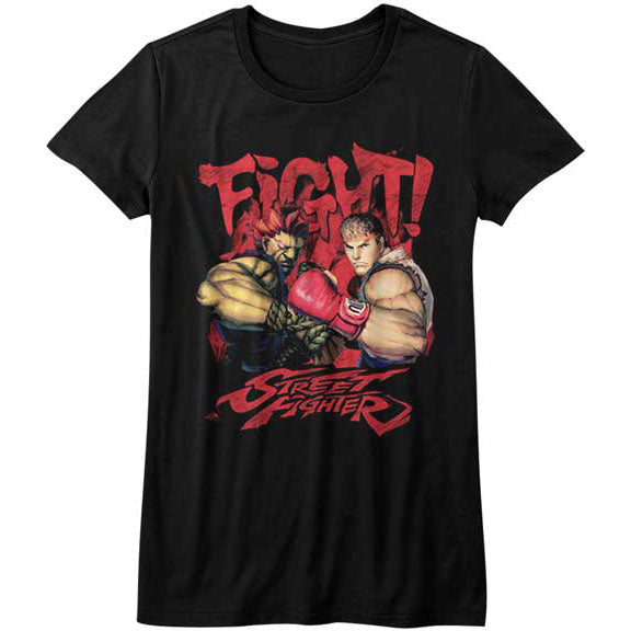 Street Fighter Fight! Junior Top Front