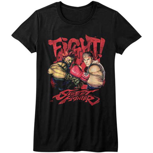 Street Fighter Fight! Junior Top Front