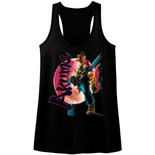 Street Fighter Akuma Womens Tank Front