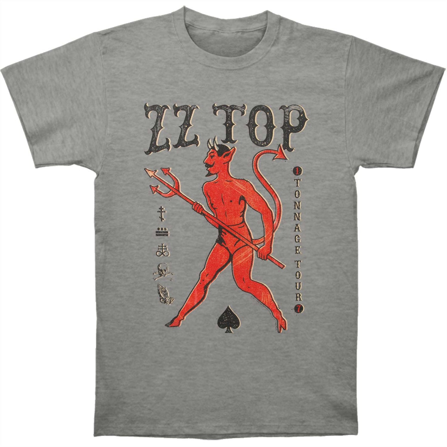 ZZ Top Tonnage Tour T-shirt Front