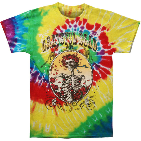Grateful Dead Bertha Deco Frame Tie Dye Crew Tie Dye T-shirt Front