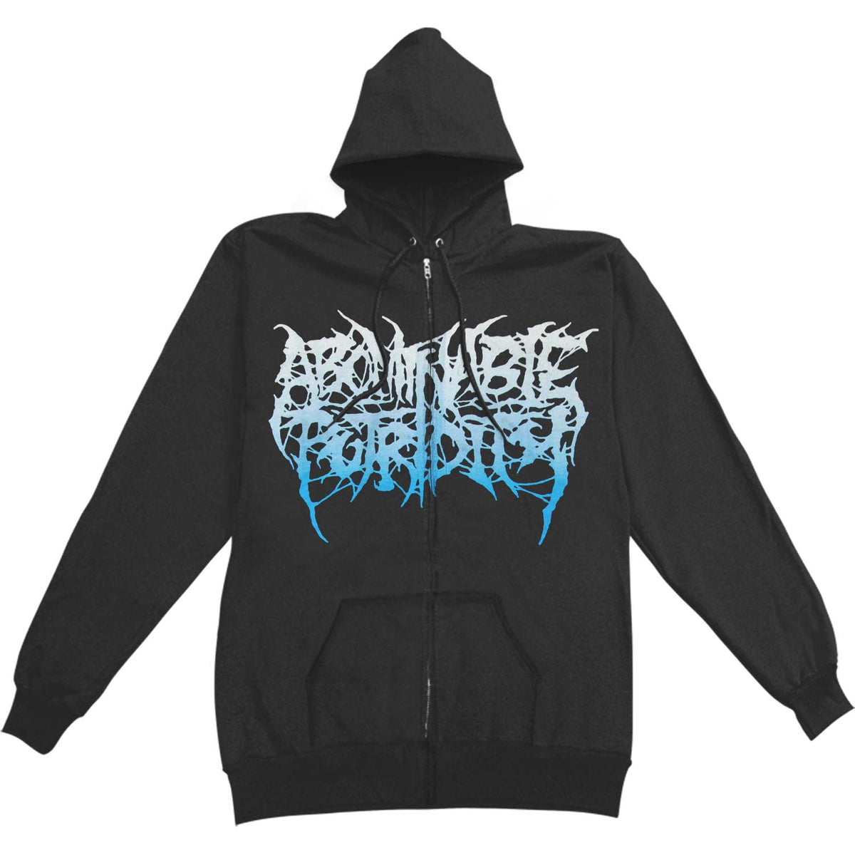 Abominable Putridity The Anomalies Of Artificial Origin Zippered Hooded Sweatshirt Front