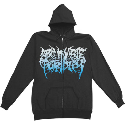 Abominable Putridity The Anomalies Of Artificial Origin Zippered Hooded Sweatshirt Front