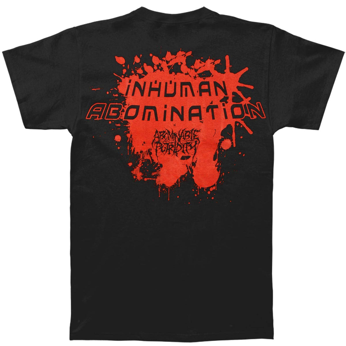 Abominable Putridity Inhuman Abomination T-shirt Back