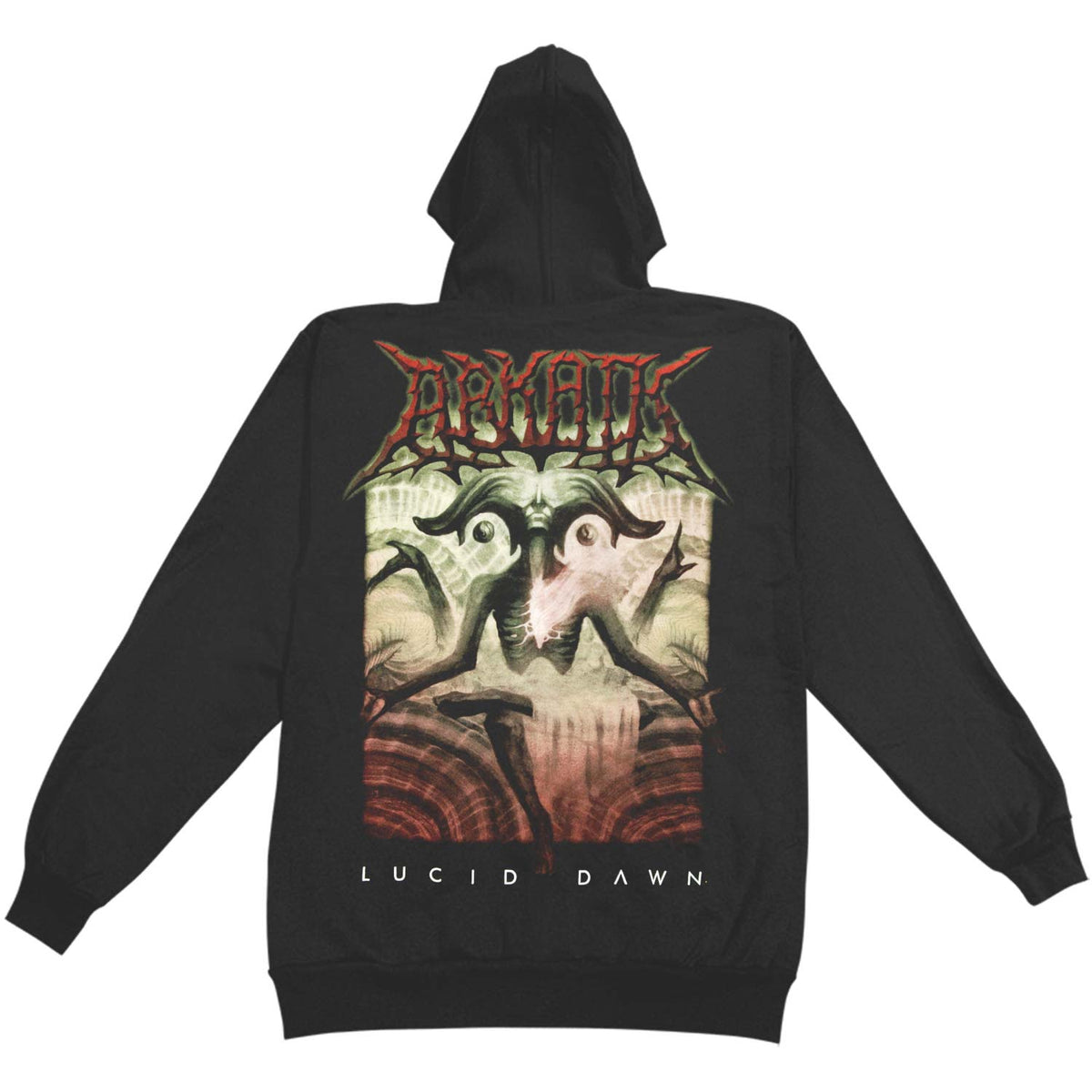 Arkaik Lucid Dawn Zippered Hooded Sweatshirt Back