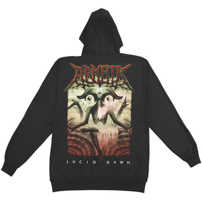 Arkaik Lucid Dawn Zippered Hooded Sweatshirt Back