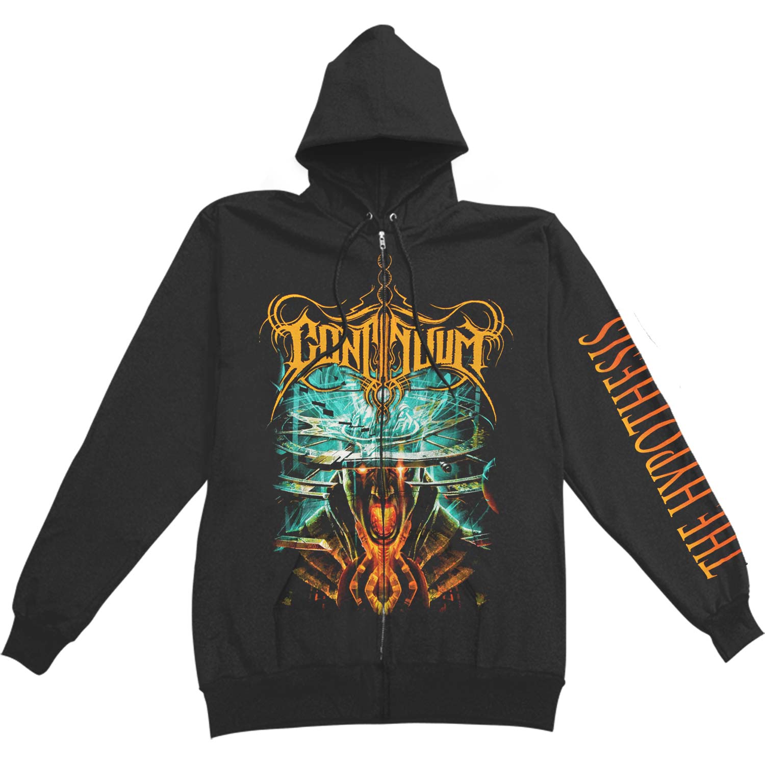 Continuum The Hypothesis Zippered Hooded Sweatshirt Front