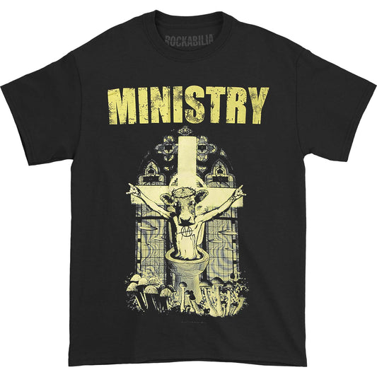 Ministry Holy Cow Block Letters T-shirt Front