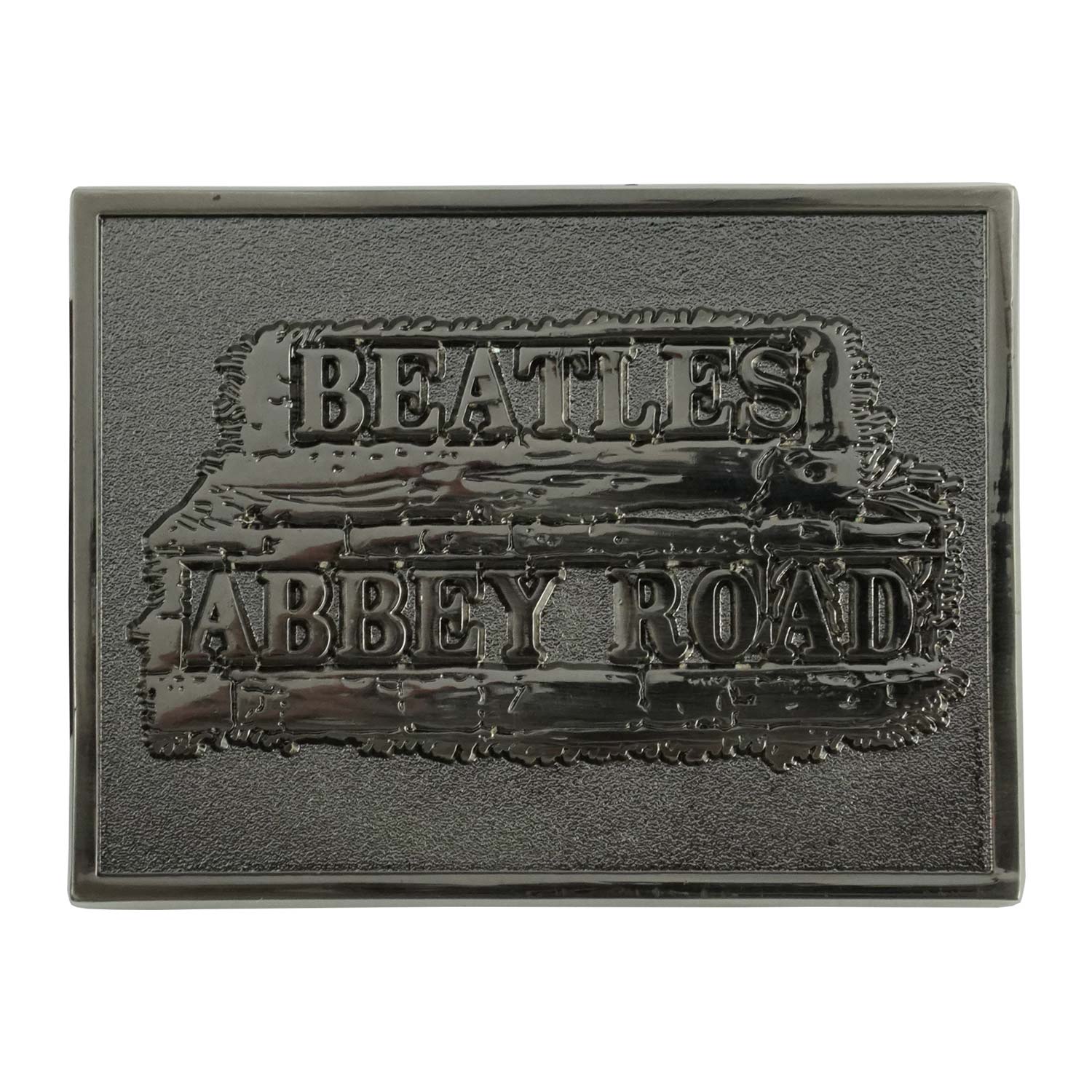 Beatles Abbey Road Sign Belt Buckle Front