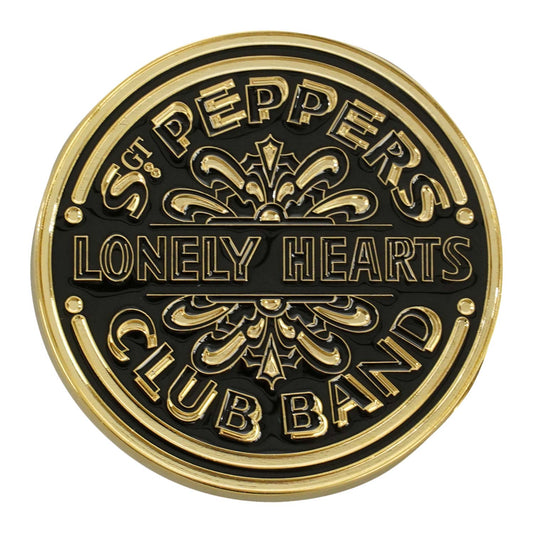 Beatles Sgt Pepper Drum Belt Buckle Front