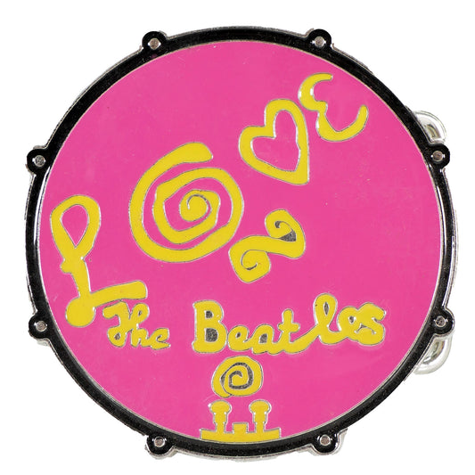 Beatles Love Drum Belt Buckle Front