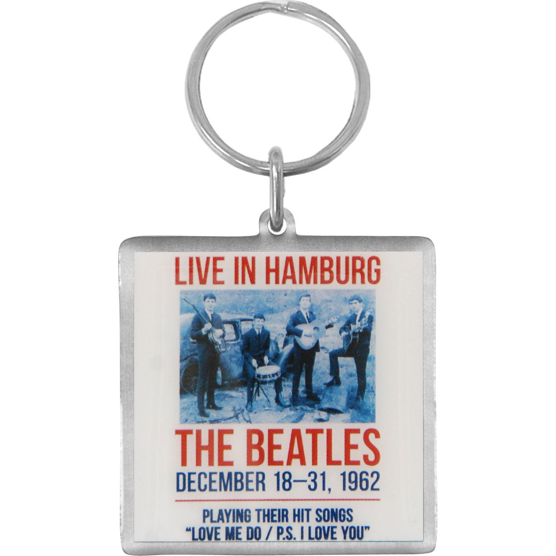 Beatles 1962 Hamburg Metal Key Chain Front