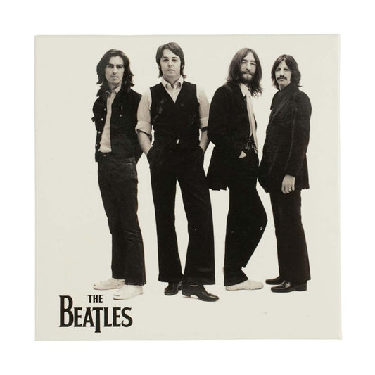 Beatles White Iconic Image Magnet Front
