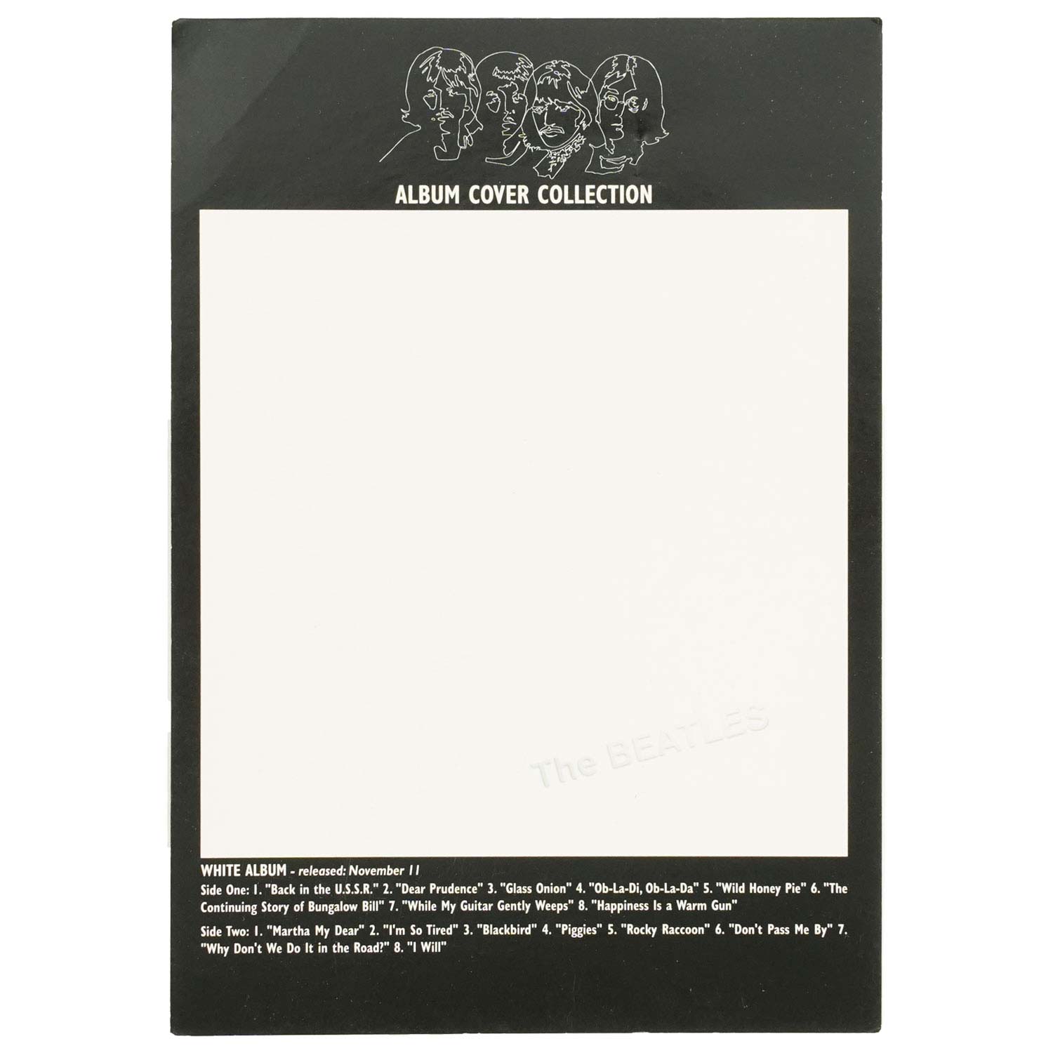 Beatles White Album Post Card Front