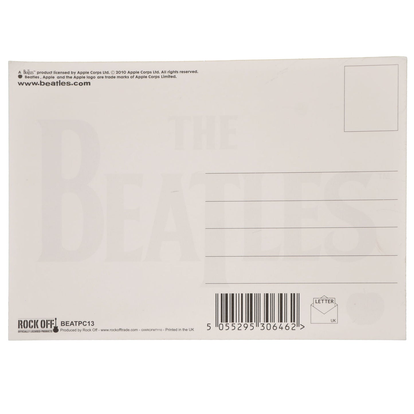 Beatles Let It Be Post Card