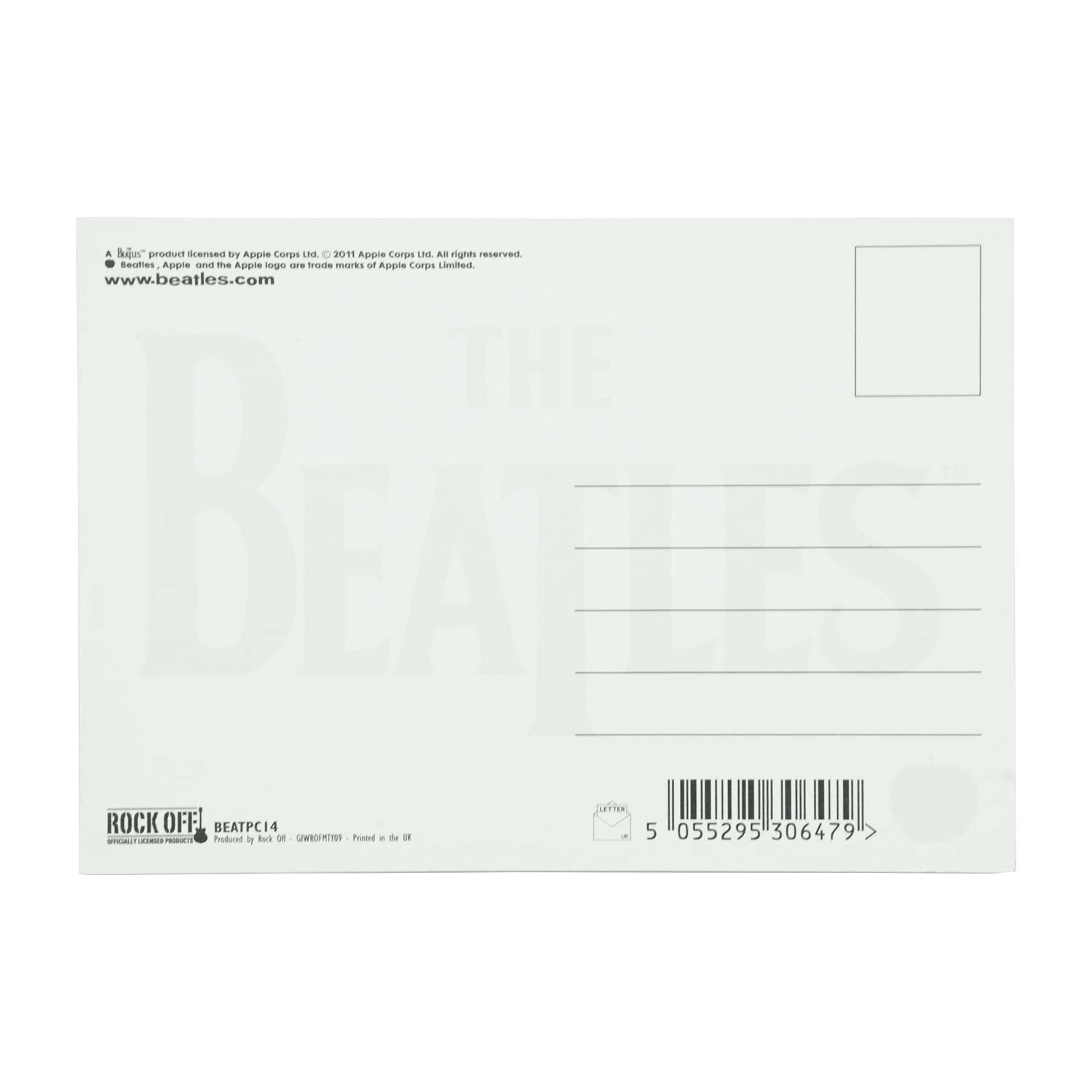 Beatles 1962-1966 Post Card Back