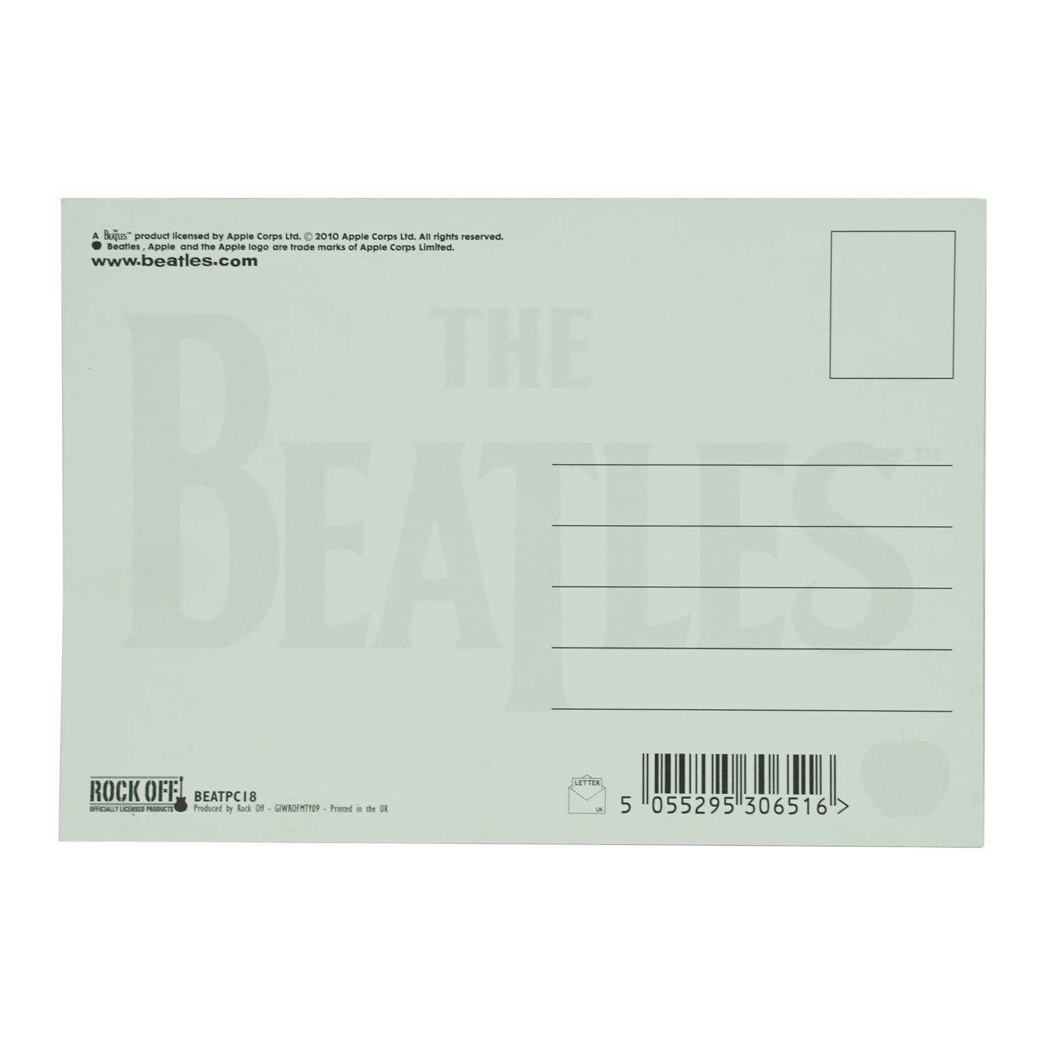 Beatles Anthology 2 Post Card Back