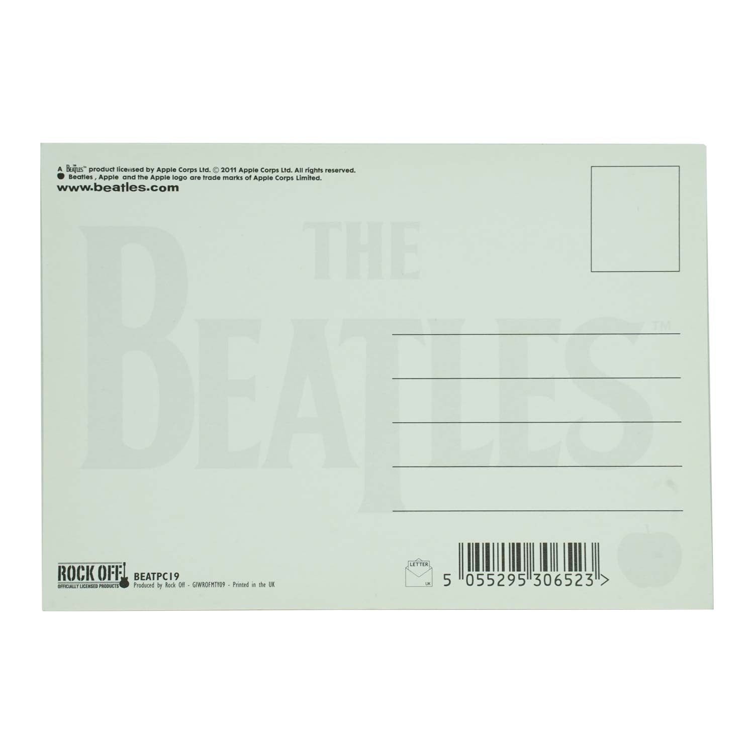 Beatles Anthology 3 Post Card Back