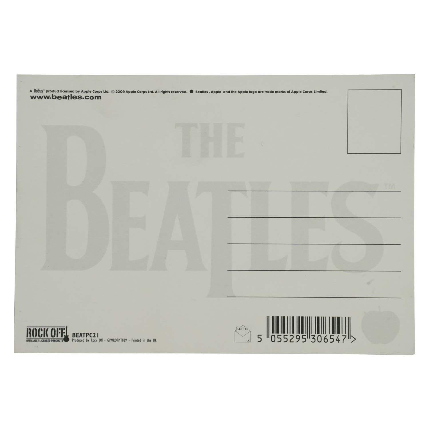 Beatles 1 Album Post Card Back