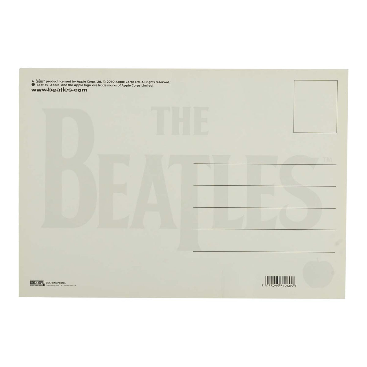 Beatles Iconic Post Card Back