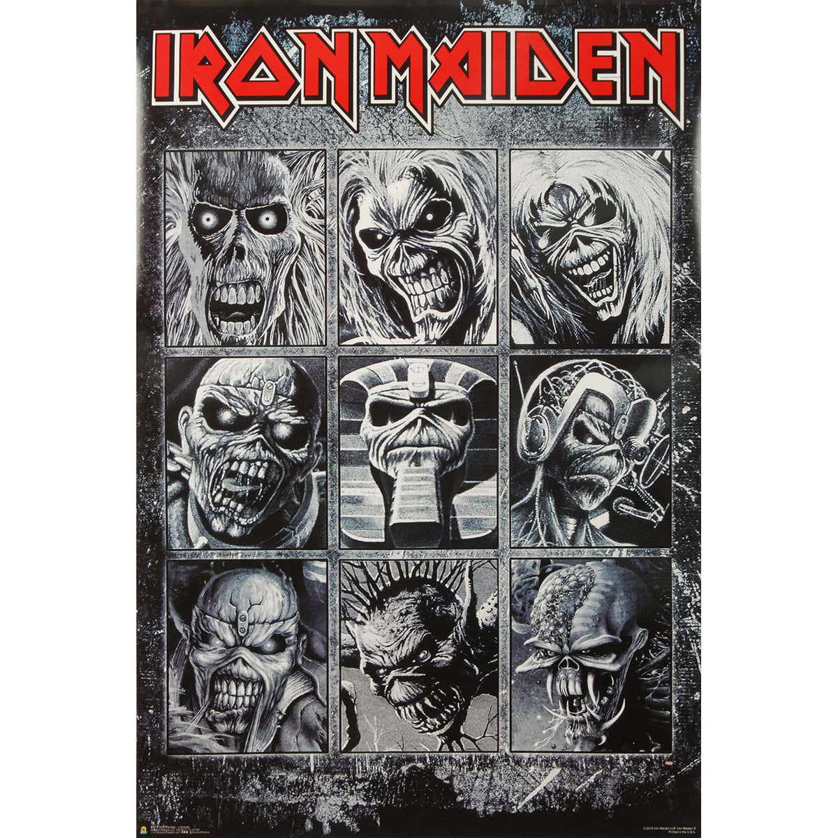 Iron Maiden Faces Of Eddie Domestic Poster Front