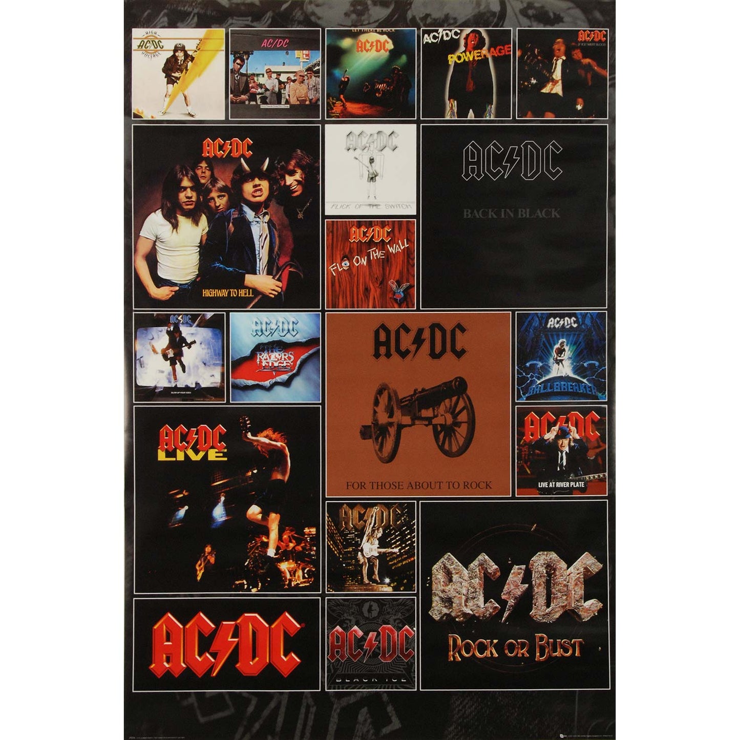 AC/DC Album Covers Domestic Poster Front