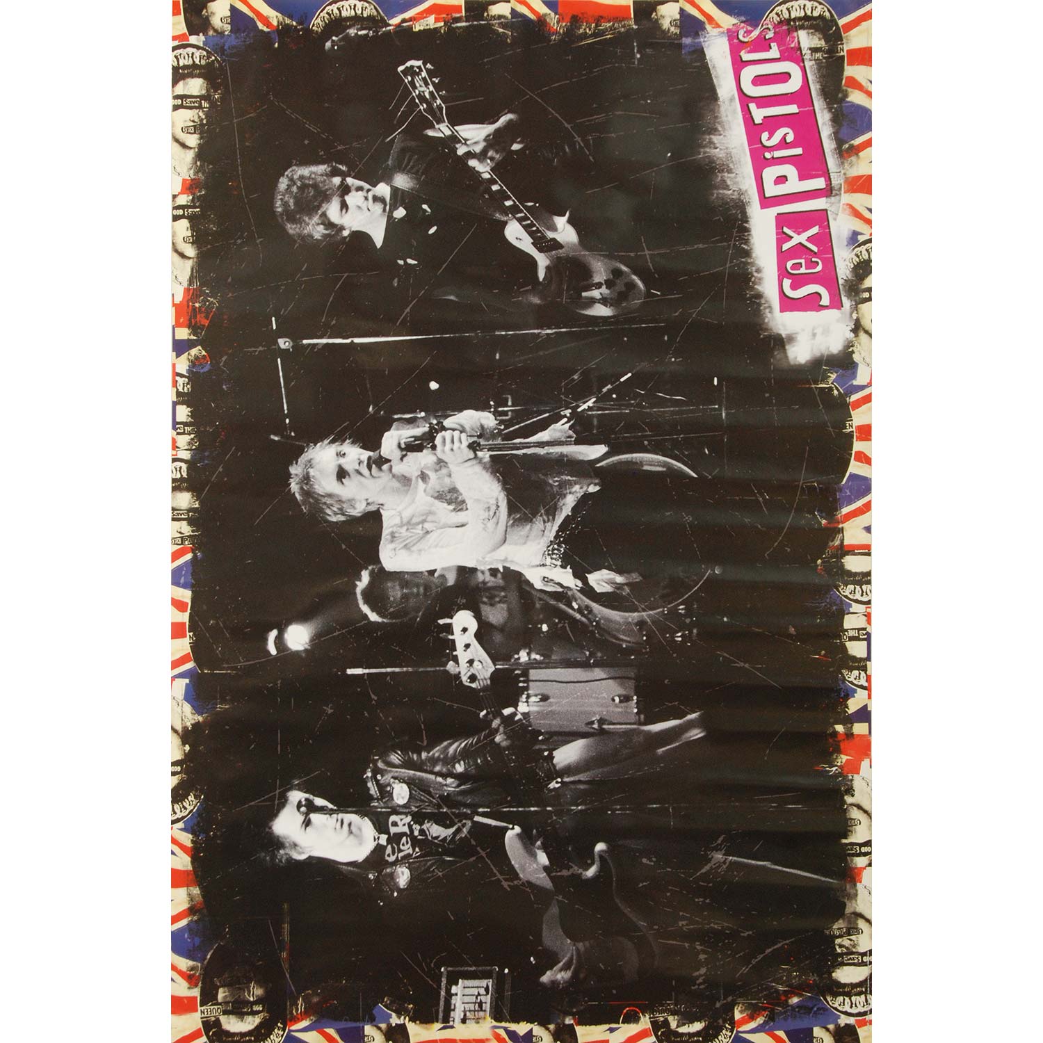 Sex Pistols On Stage Domestic Poster