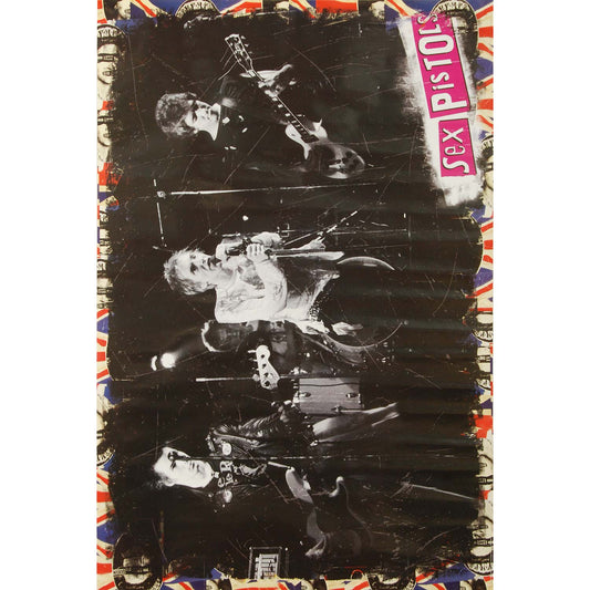 Sex Pistols On Stage Domestic Poster