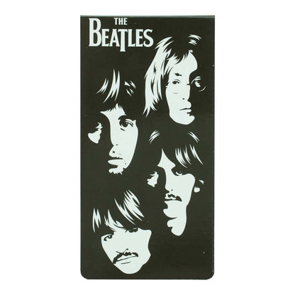 Beatles Illustrated Faces Magnetic Bookmark School Supplies Front