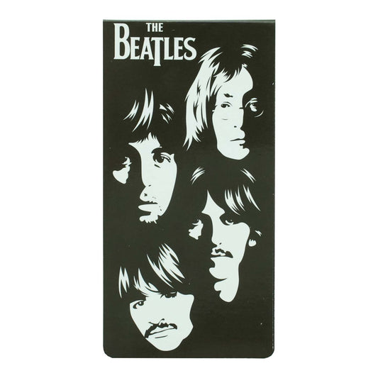 Beatles Illustrated Faces Magnetic Bookmark School Supplies Front