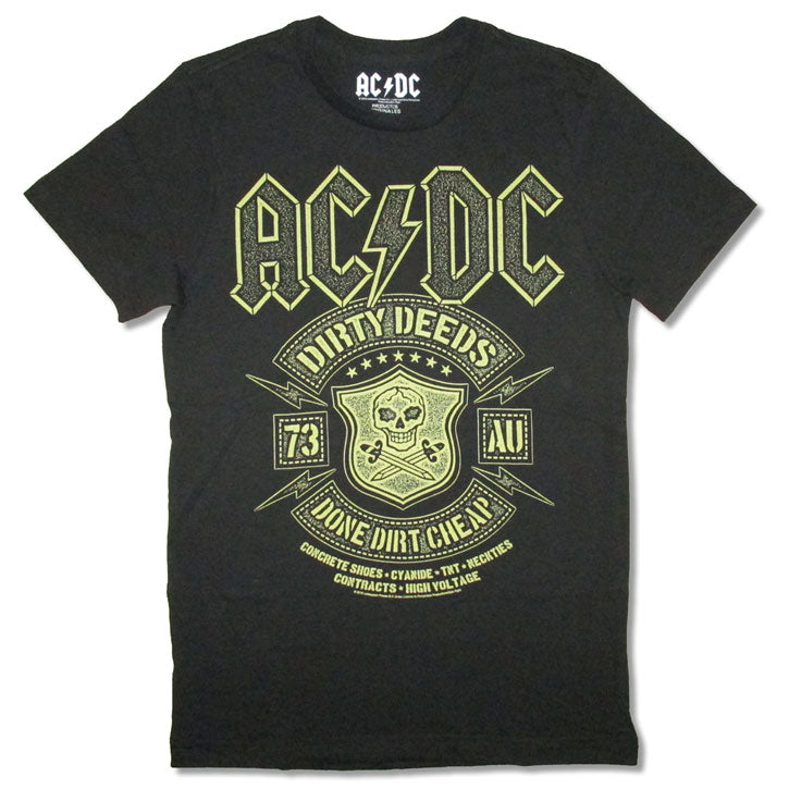 AC/DC Dirty Deeds Evil Crest T-shirt Front