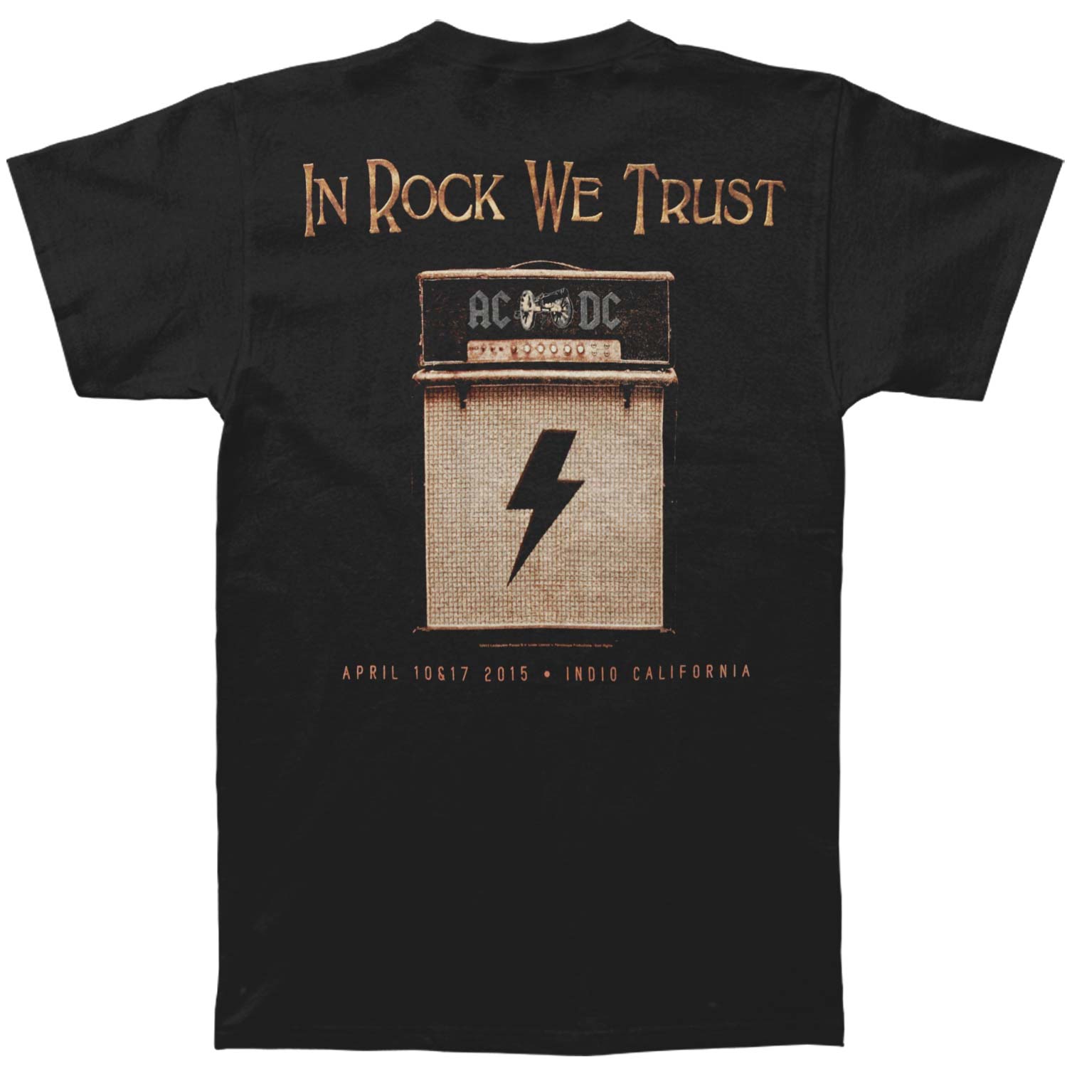 AC/DC Coachella Or Bust Tee T-shirt Back