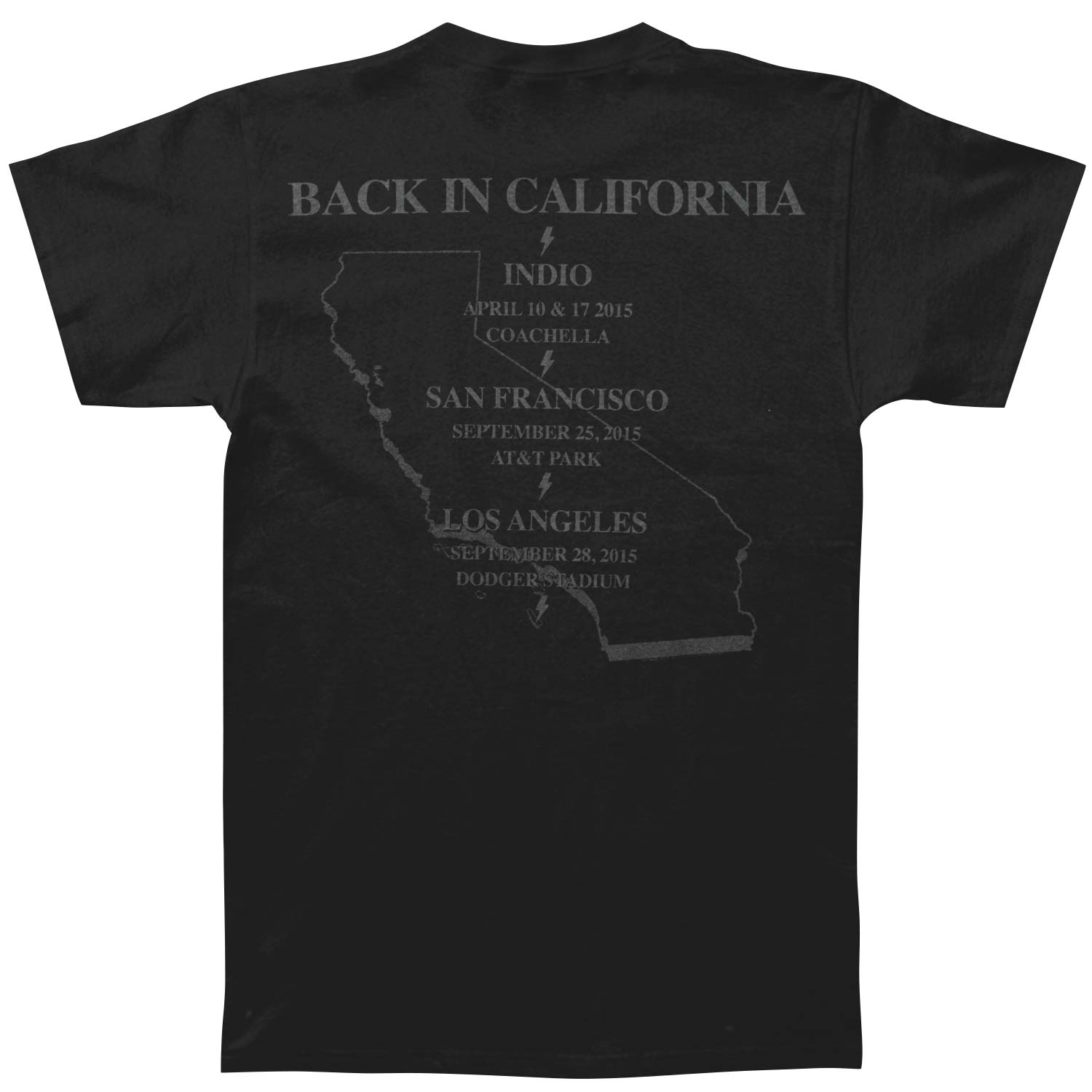 AC/DC AC/DC Back In California Tee T-shirt