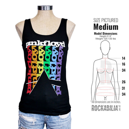 Vertical Rainbow Womens Tank