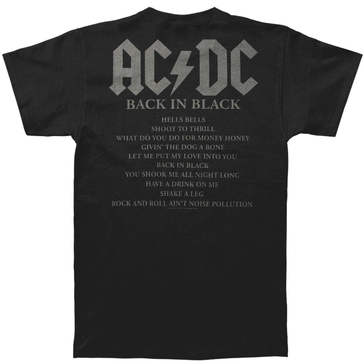 AC/DC Back In Black 35th Anniversary T-shirt Back