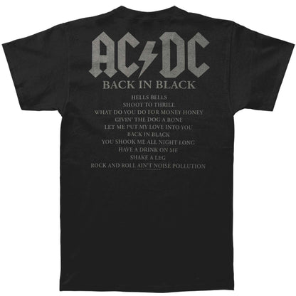 AC/DC Back In Black 35th Anniversary T-shirt Back