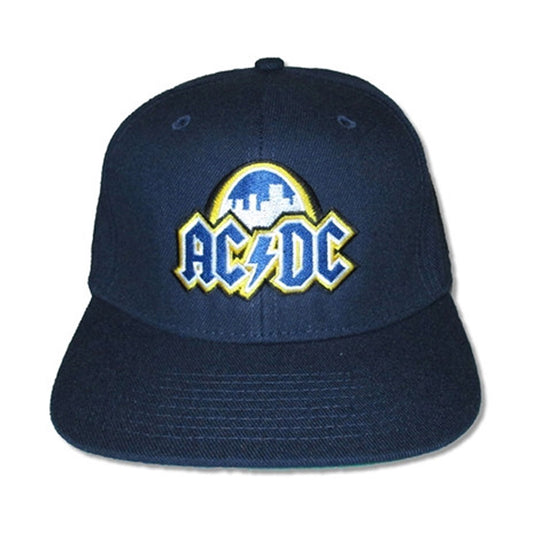 AC/DC St. Louis Event Navy Blue Snapback Cap Baseball Cap Front