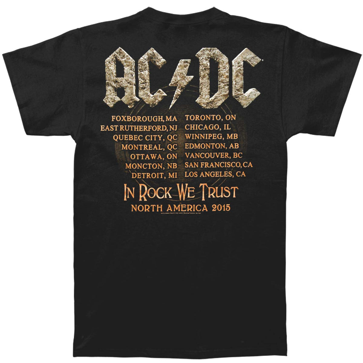 AC/DC Angus Rock Or Bust T-shirt Back
