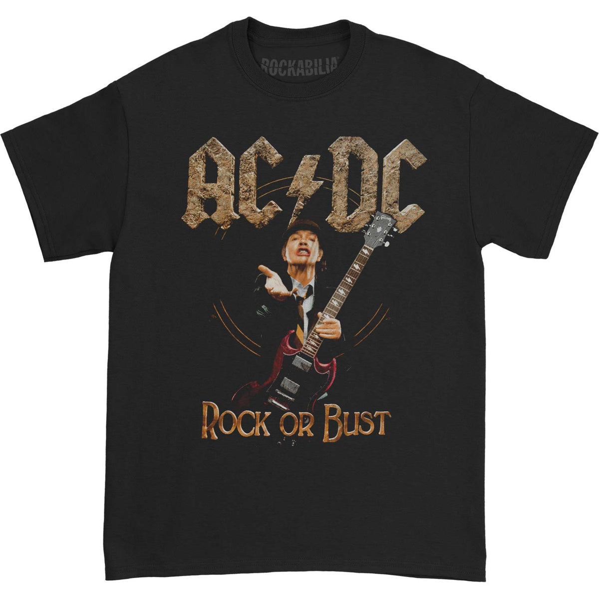 AC/DC Angus Rock Or Bust T-shirt Front