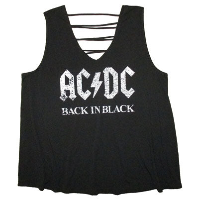 AC/DC Back In Black Womens Tank 384713 | Rockabilia Merch Store