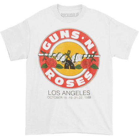 Los Angeles 1989 Roses Logo T-shirt