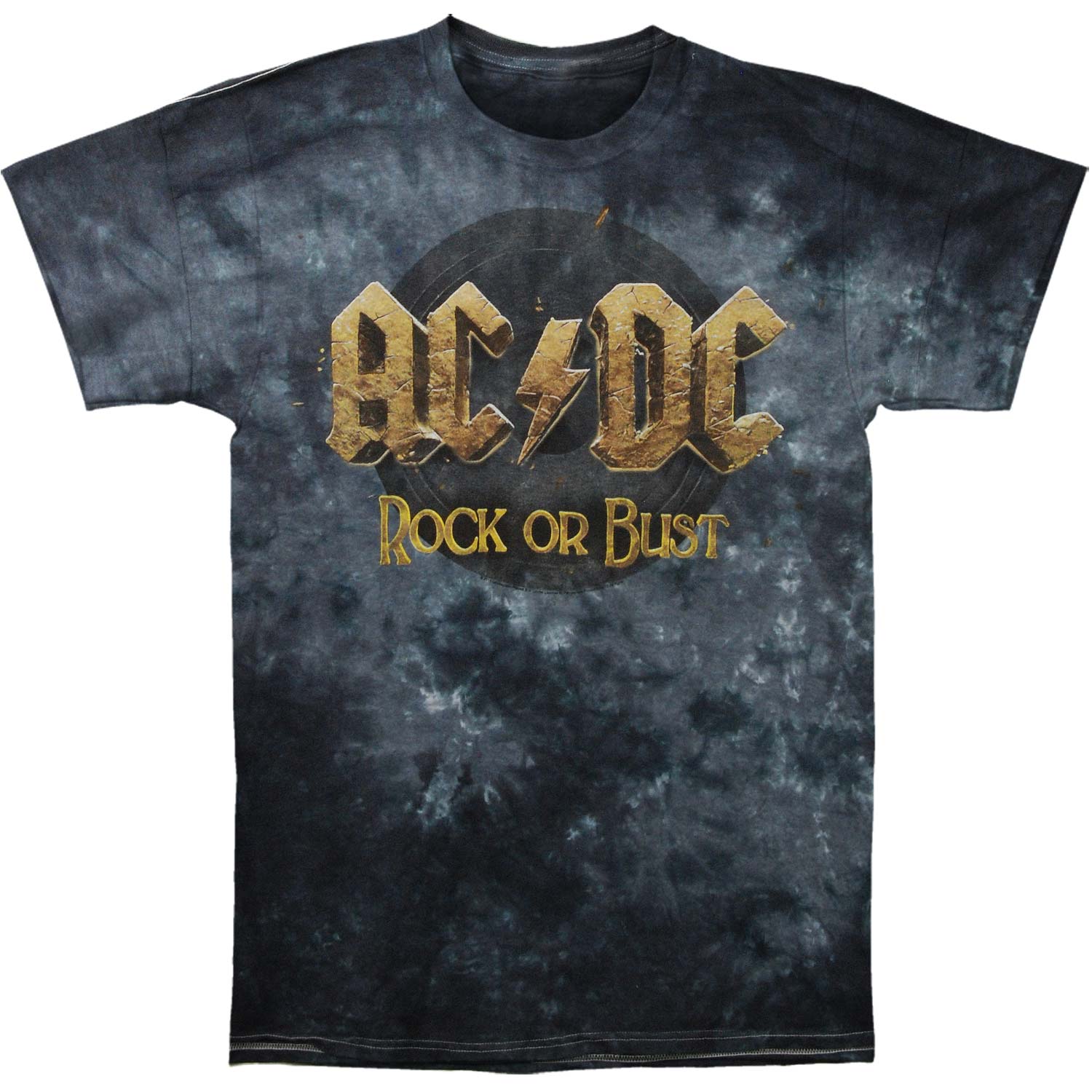 AC/DC Rock Or Bust 2016 Tie Dye T-shirt Front