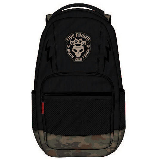 Five Finger Death Punch Backpack Front