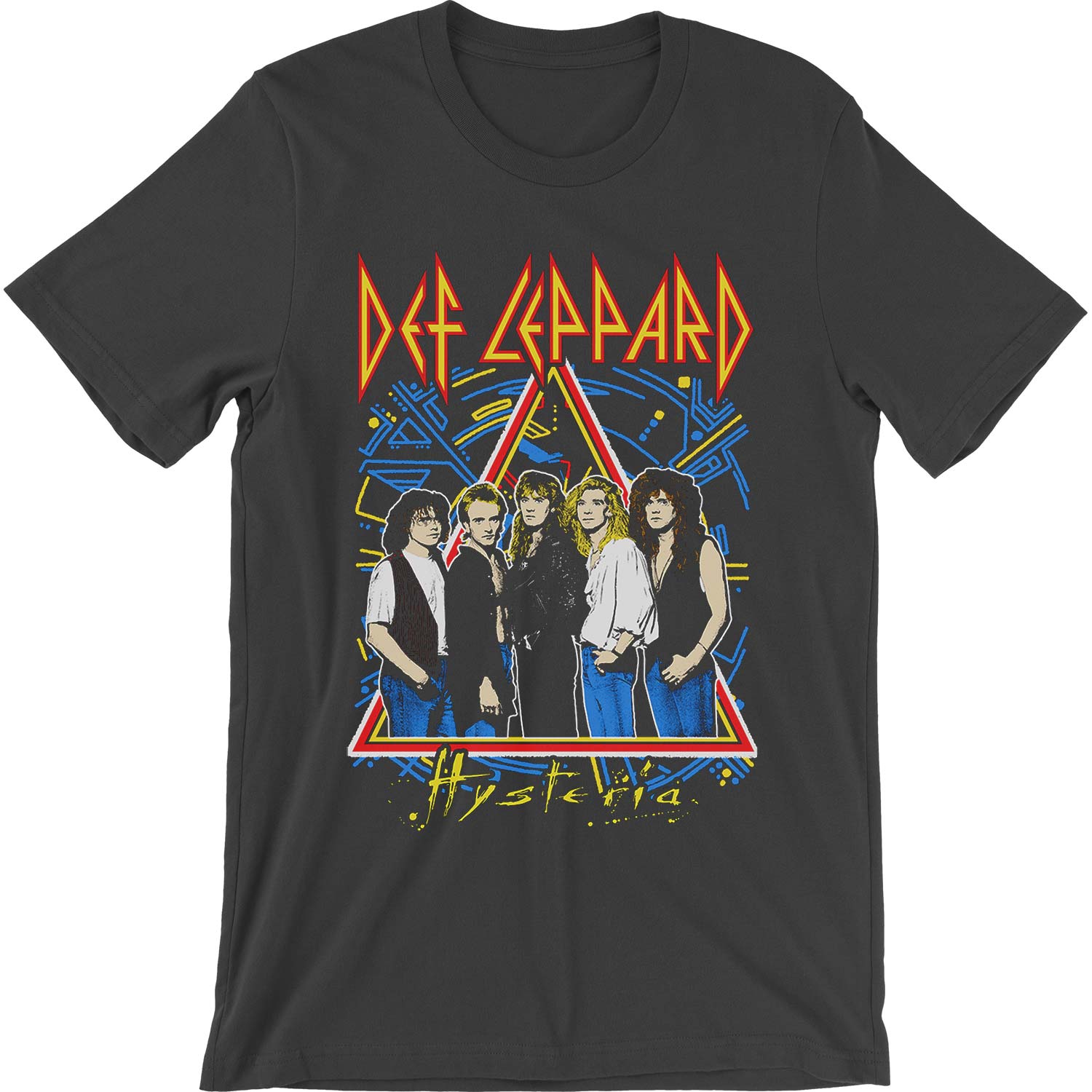 Def Leppard Hysteria Tour Slim Fit T-shirt Front