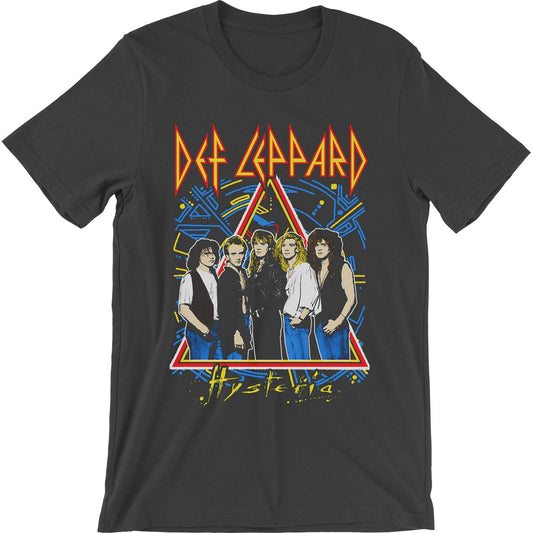 Def Leppard Hysteria Tour Slim Fit T-shirt Front